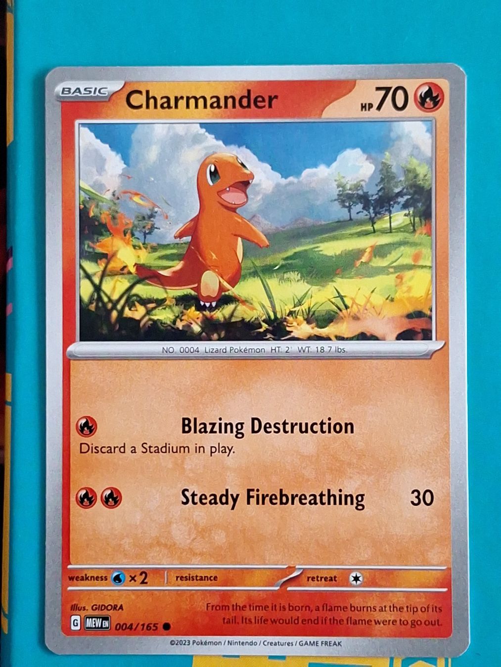 Pokémon Sammelbilder & Trading cards: Charmander Glumanda - Pokemon Mew 151 Englisch – Gebraucht aus Altstätten SG von GGsGameshop