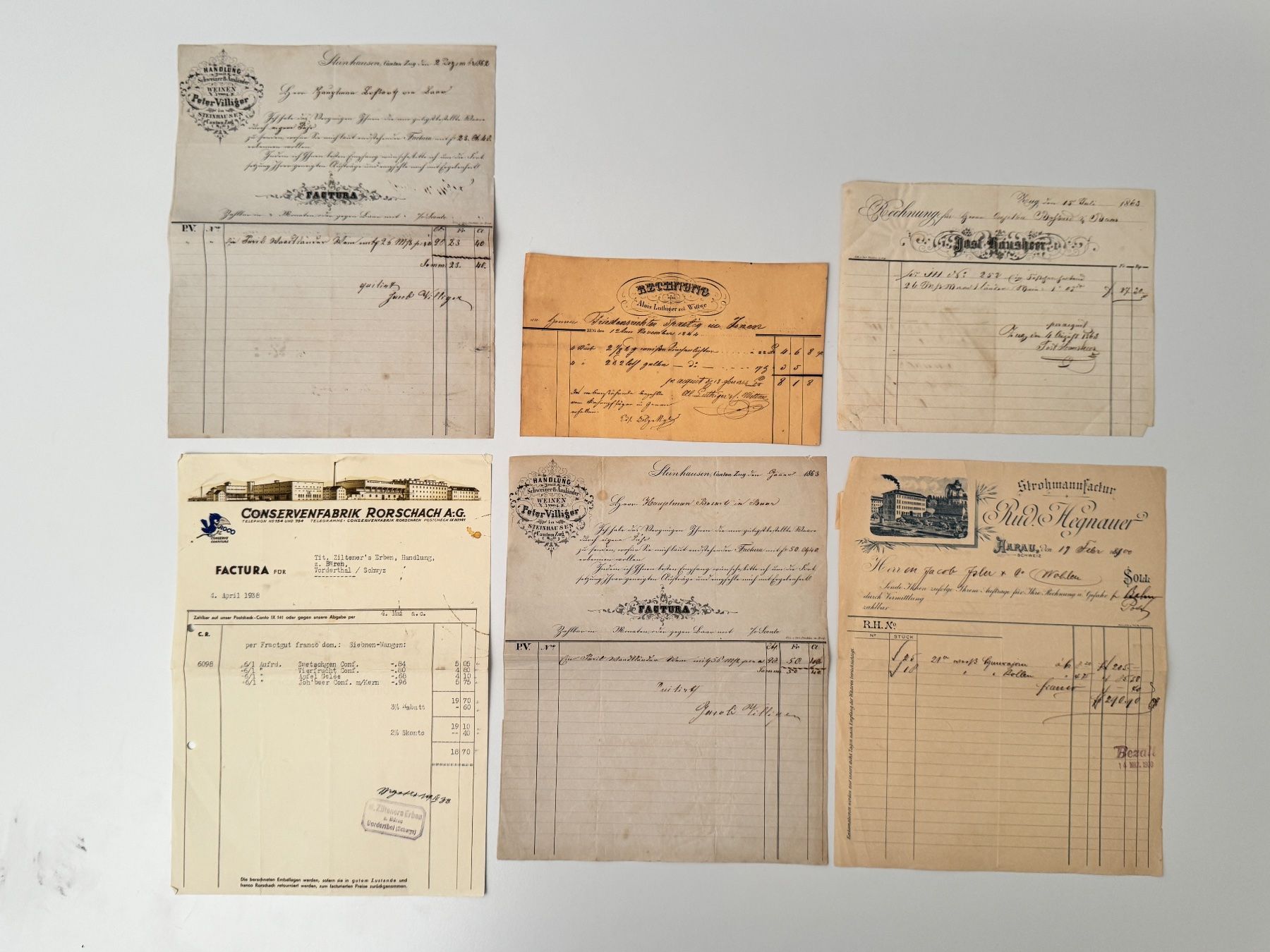 Dokumente: Diverse Briefköpfe //i078 – Gebraucht aus Bern von JMsoehne1987 2