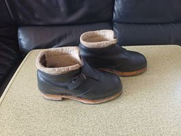 Spini Holzschuhe St.Moritz mit Fellfutter und Leder 42,5-43