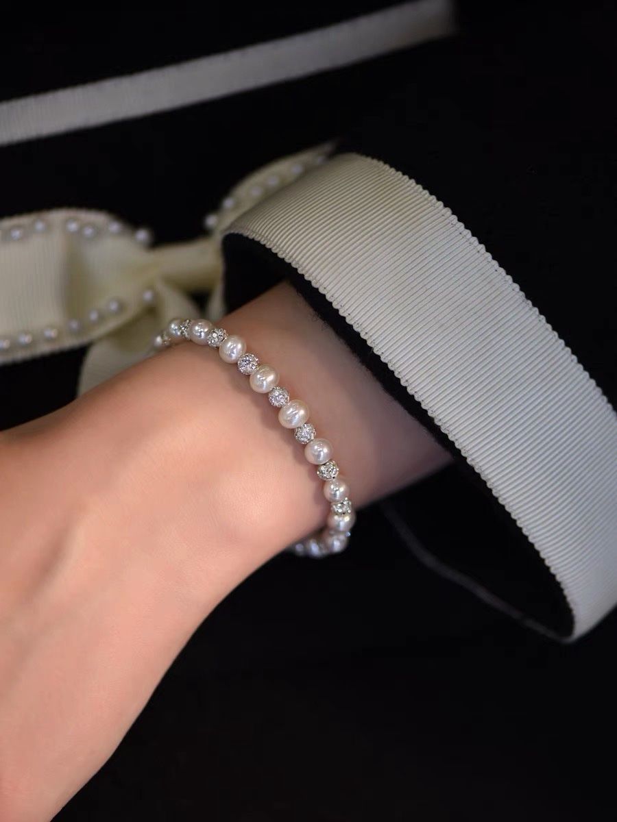 Bracciali & Braccialetti: Süsswasserperlen Armbänder echte – Nuovo e nell'imballaggio originale da Sarnen venduto da catnini 1