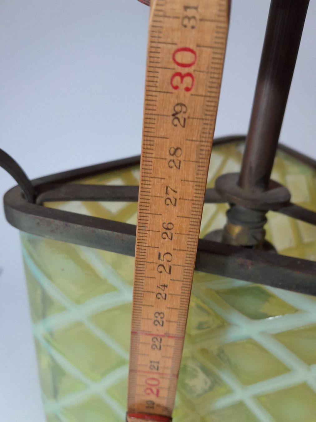 Lampadari & plafoniere: Vintage Deckenlampe - Art Deco? - Glas – Usato da Männedorf venduto da Bel-view 6