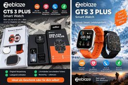 2 Smartwatches  Zeblaze GTS 3 Plus & Watch Ultra 9