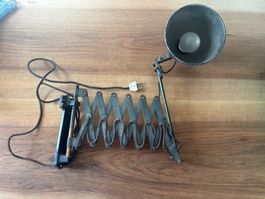 Scherenlampe Wandlampe, Industrie Vintage