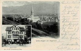 UNTER-AEGERI mit Hotel "Post" ZG gel. 1903!