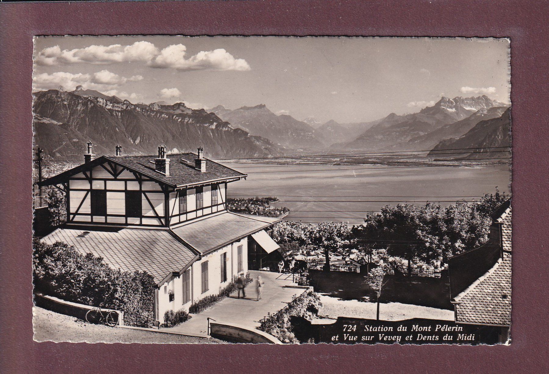 Ansichtskarten: Station du MONT PELERIN – Gebraucht aus Pully von nicecards