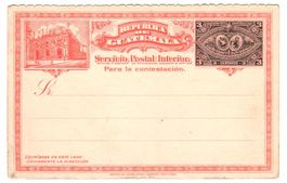 Guatemala - 1897- 3 Centavos Ganzsachen-Umschlag ungebraucht