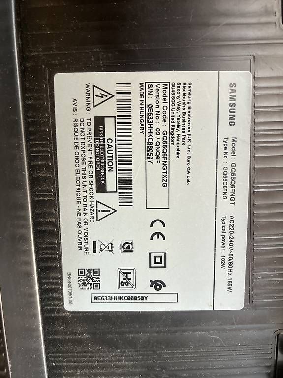 Samsung Fernseher: Samsung 55", Q6 Bildschirm defekt – Gebraucht aus Sulgen von Linmon07 3