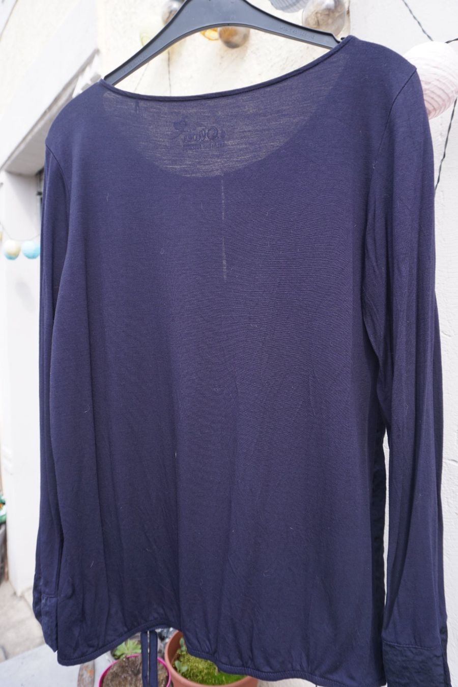 S.Oliver Camicette: S.Oliver Damen Bluse, Grösse 42, Dunkelblau – Usato da Zürich venduto da einalemjena 4