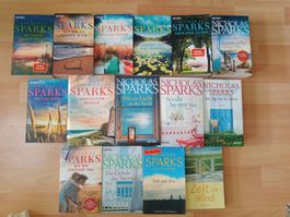 15x Nicholas Sparks Roman Romane Romance Liebe Belletristik
