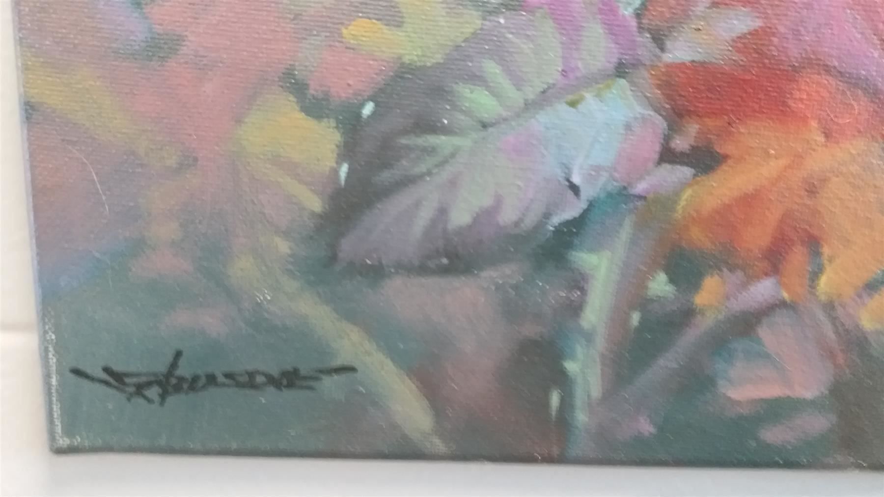 Gemälde: Busdee "Rosen" Gemälde Original – Gebraucht aus Zürich von Galerie-Kunst 1