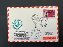 49. Ballonpostflug 1973 St.Pölten Grein   (G562)