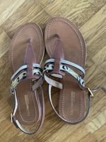 Les tropeziens leder sandalen