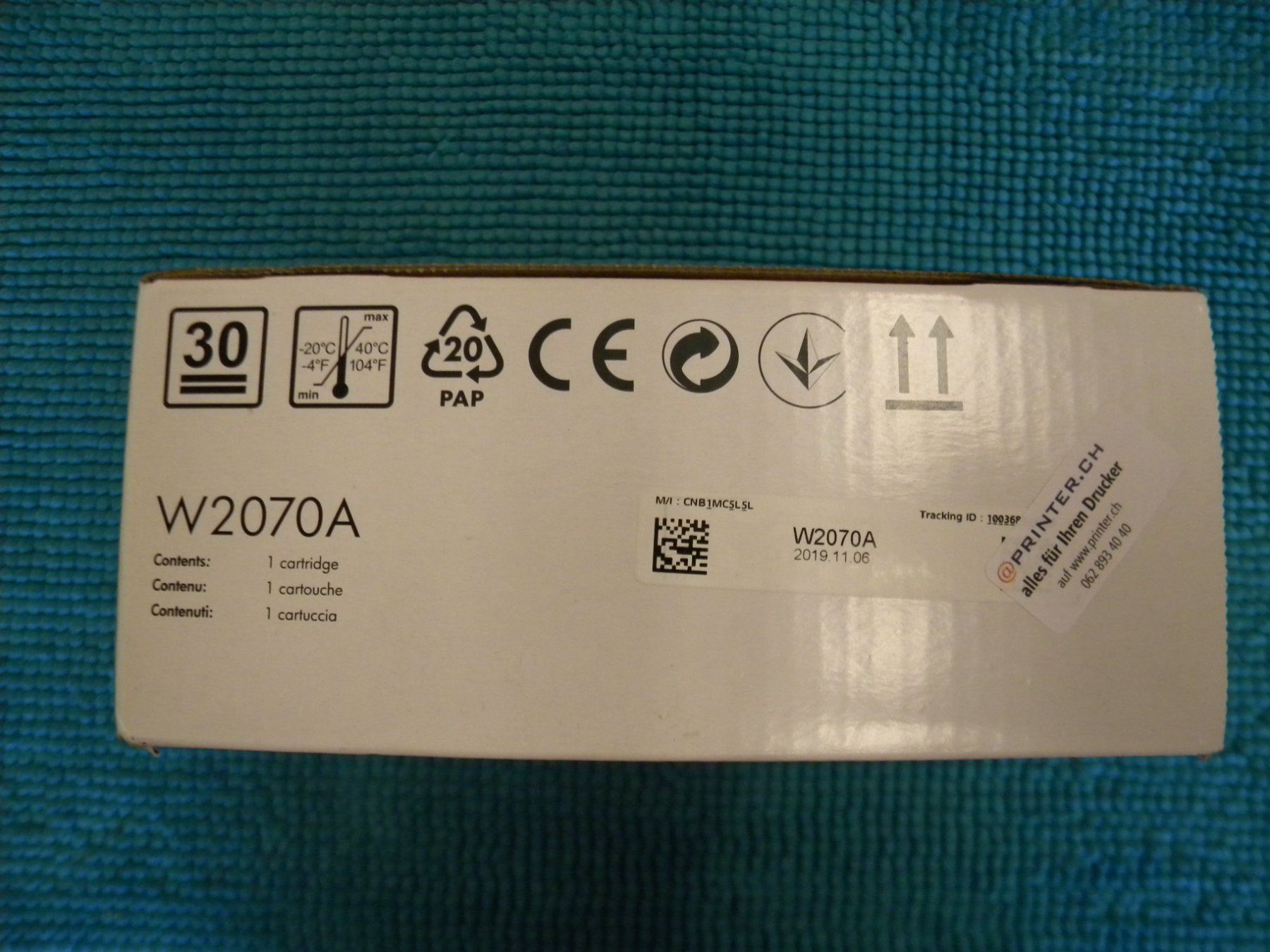 Hewlett Packard Cartucce per stampanti & toner: W2070A  117A – Nuovo e nell'imballaggio originale da Bühler venduto da Wini100 1