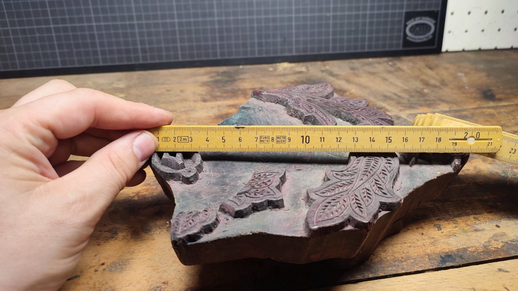 Timbri: Wunderschöner alter Textil Stempel – Usato da Gelterkinden venduto da MYSTOREFORYOU4460 4