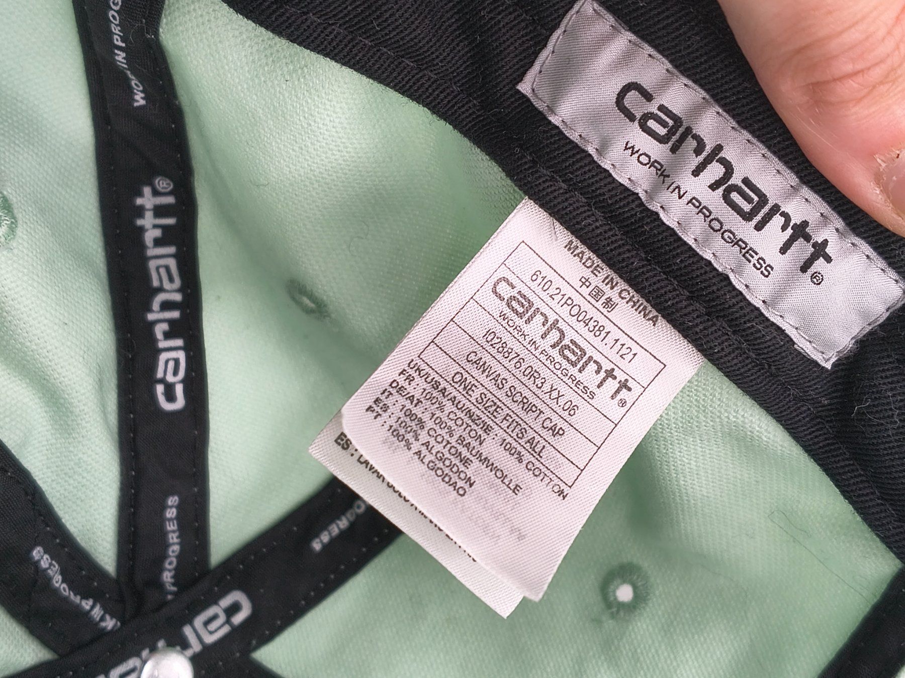 Carhartt Copricapi, berretti & cappellini: Carhartt WIP Canvas Script Cap – Usato da Villars-sur-Ollon venduto da VicJ 3