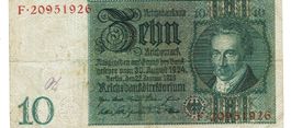 Berlin 10 Mark 22.01.1929 SS Serie F