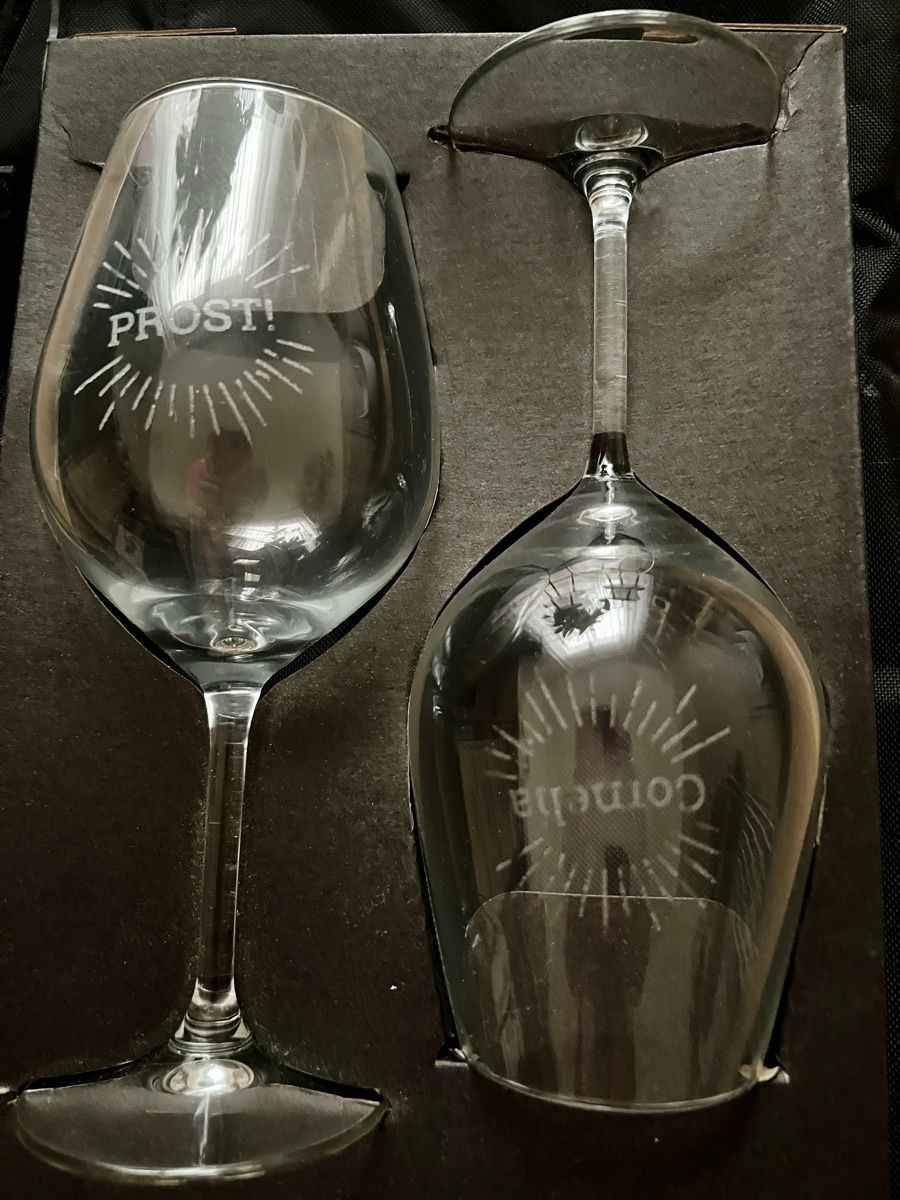 Gläser: Kelchgläser "Prost" und "Cornelia" graviert 2er Set  – Neu (gemäss Beschreibung) aus Gutenswil von ladyn875