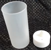 Schöne Kunststoff Deko LED-Teelichter 12er Set Mit Behälter