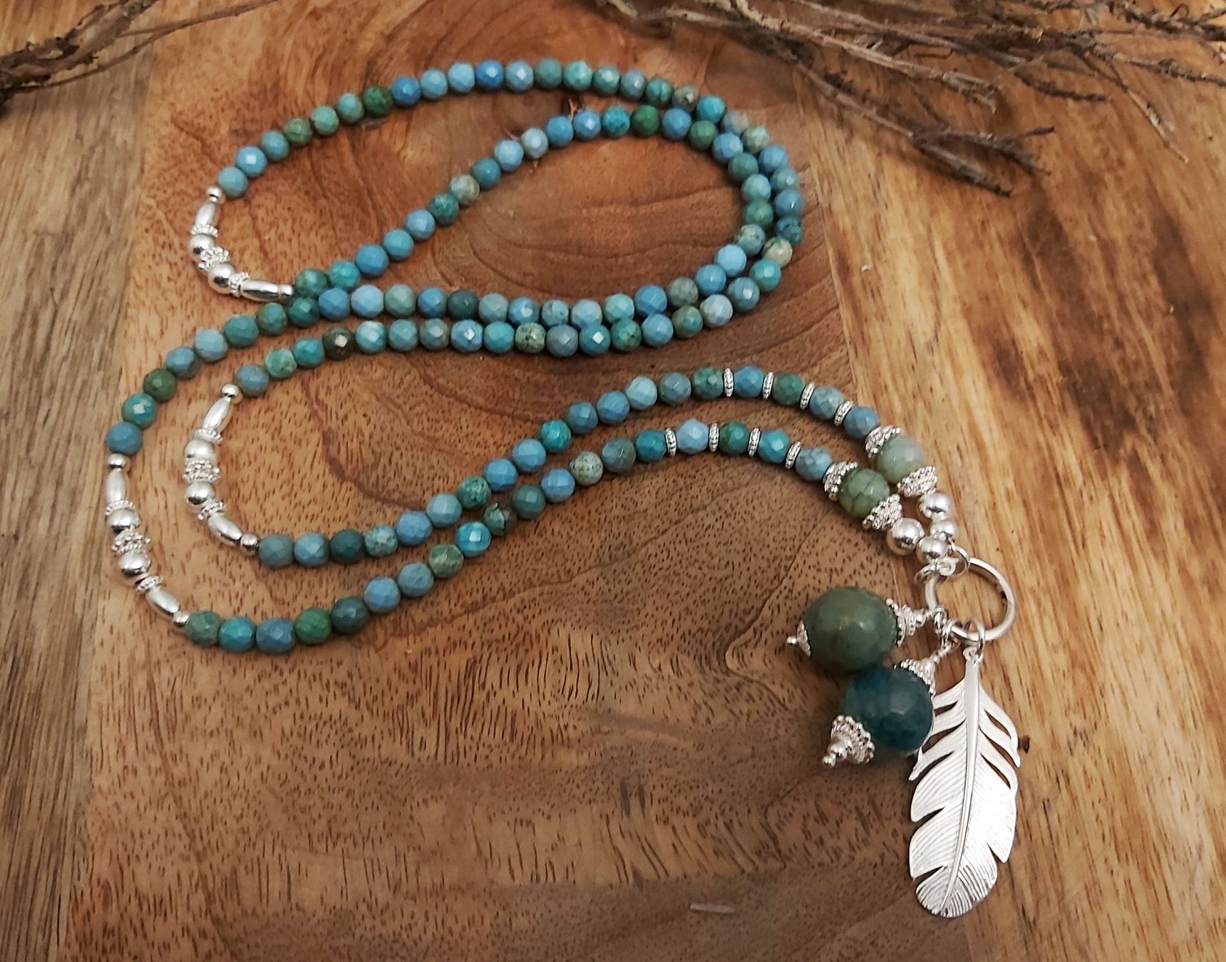 Catenine: SEA - Edelsteinkette - türkis-Silber – Nuovo e nell'imballaggio originale da Mühlethal venduto da nicita-modeschmuck 3