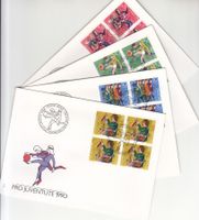 SBK J315 - J318 im 4er-Block FDC
