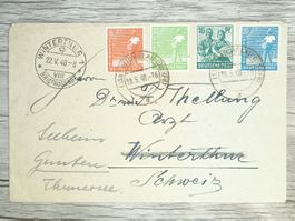 TR80 Enveloppe + Timbre Allemagne 1948