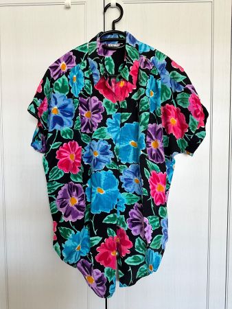 Vintage 80er 90er Bluse Blusenhemd 40