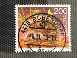 Schweiz 2016 Igel 2 Fr. Vollstempel BUBENDORF 8.11.16
