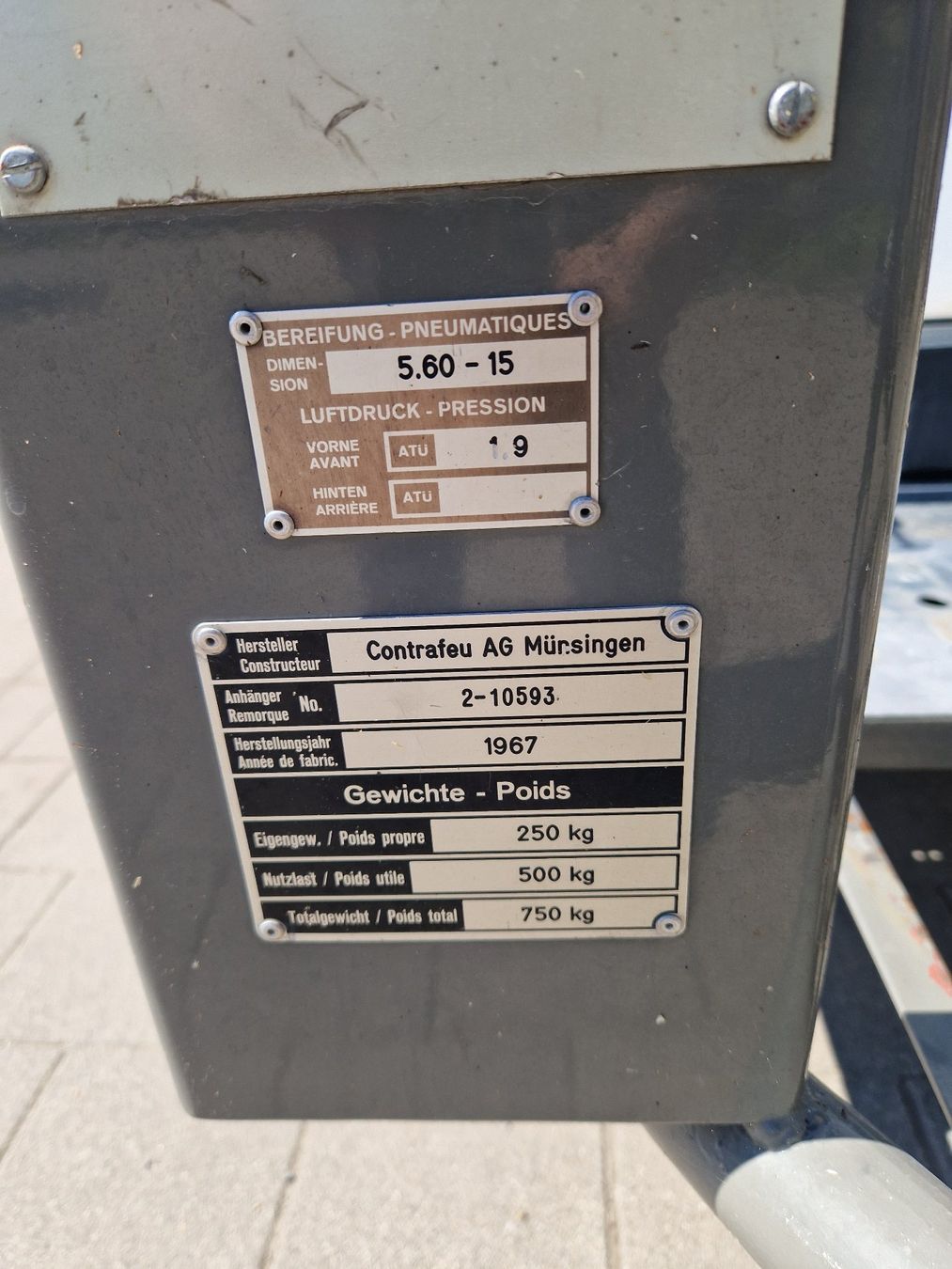 Remorques: Anhänger mit Wassertank IBC – D'occasion à Gampelen par Schmidi887 6