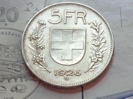 5 Fr.1926 (B) Top Qualité - VZ+