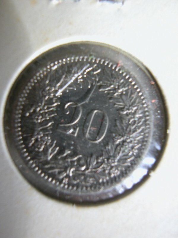 Alle Münzen: 20 Rappen 1885 stgl. – Neu (gemäss Beschreibung) aus Bonstetten von Pinguin75 1