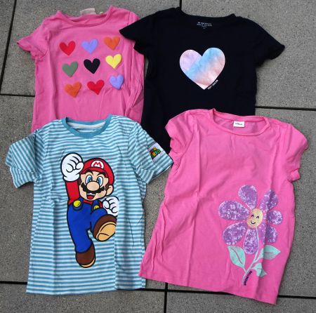 4 T-Shirts Gr 128 134 Tom Tailor Super Mario S Oliver