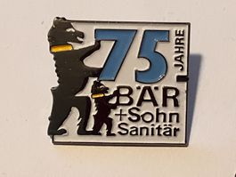 1 Pin Bär & Sohn Sanitär 75 Jahre