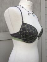 Soutien-gorge 80c vert-pomme/gris broderies