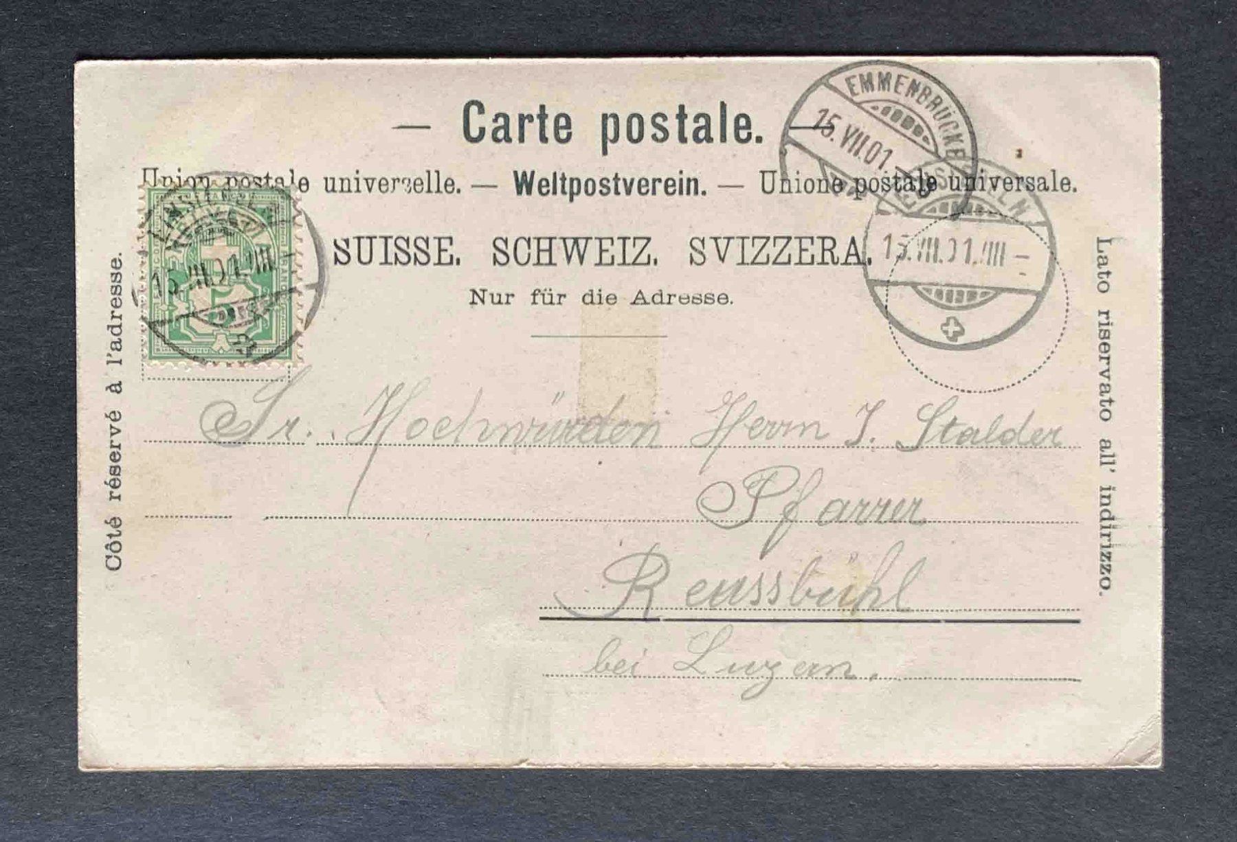 Cartoline postali: AK Gruss aus Einsiedeln Kloster – Usato da Goldau venduto da artelier1 1