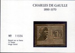 CHARLES DE GAULLE LIMITIERTE AUSGABE 23 CARATS - AAZ4