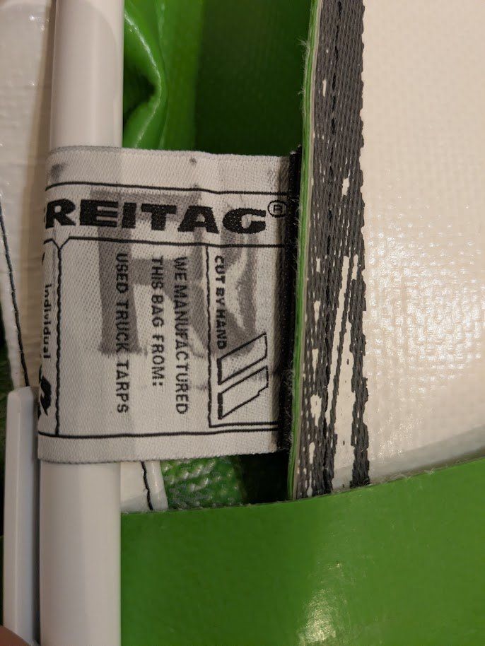 Borse: FREITAG Schultertasche grün/weiss – Usato da Thun venduto da Restwert_Thun 7