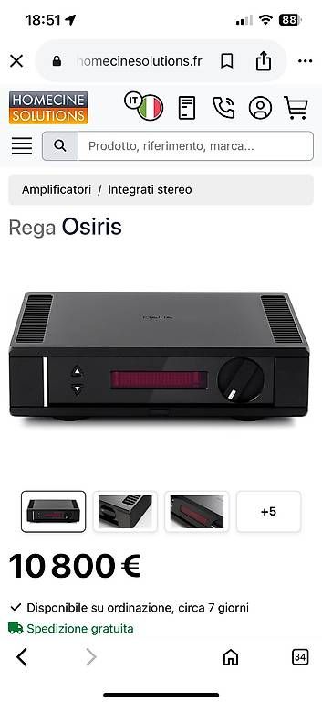 Rega Amplificatori: Rega Osiris – Usato da Ponte Tresa venduto da HIFILOVE 3