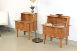 🌞Seltene Beistell-Kommoden mit Aufsatz, 1 Paar, MID-CENTURY