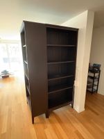 Massive Wohnwand / Bücherregal schwarz