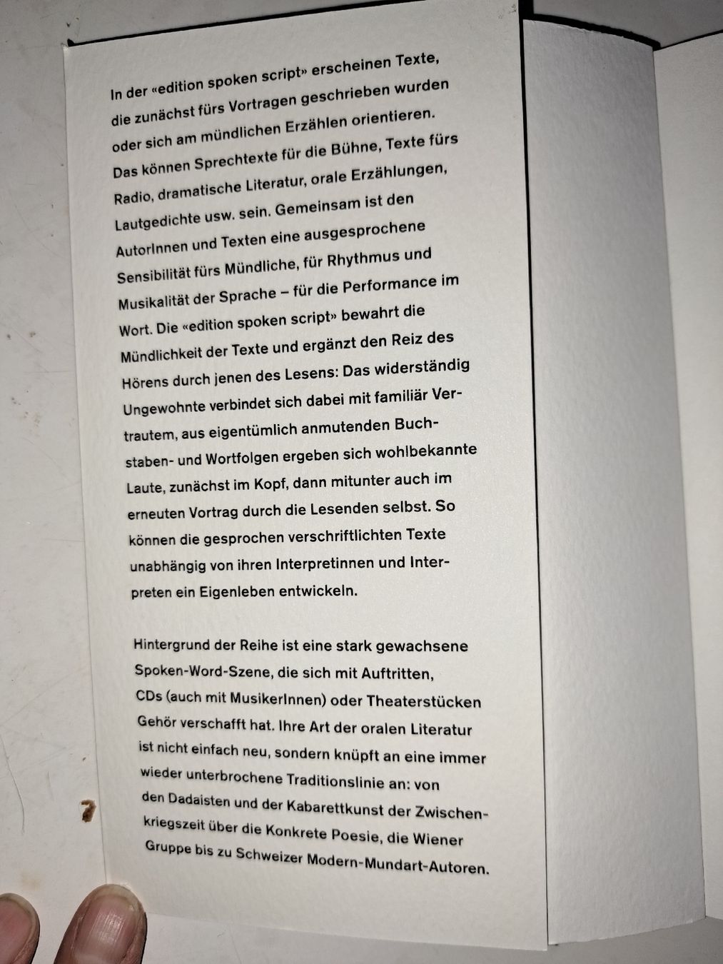 Bücher: Guy Krneta: Filet Schtück. edition spoken script, 2016 – Gebraucht aus Zürich von chusel 2
