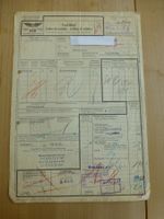 Frachtbrief Innertkirchen, Baugesch. Kessiturm, 1951