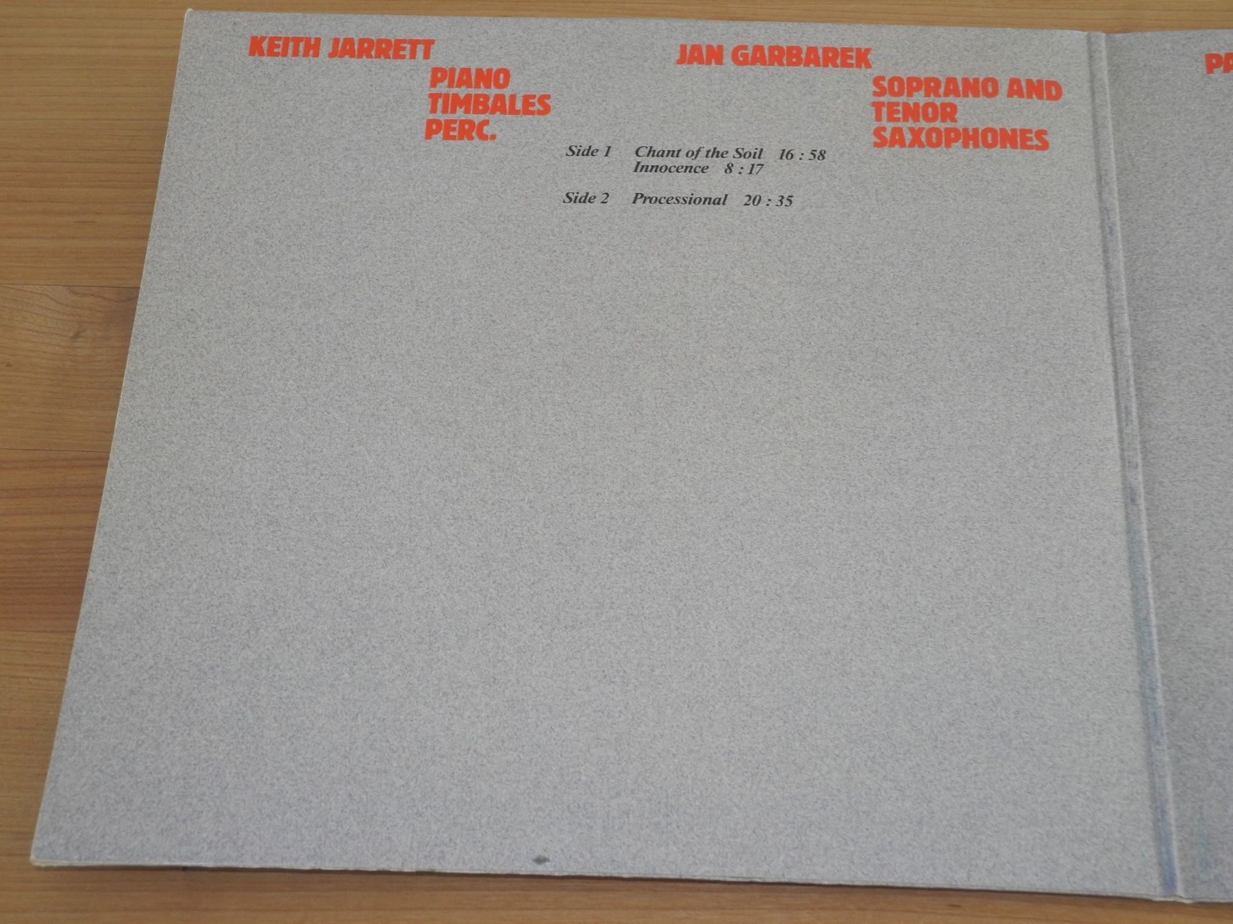 Dischi in vinile: KEITH JARRETT / JAN GARBAREK: NUDE ANTS - ECM -2 LPs – Nuovo (secondo la descrizione) da Fahrwangen venduto da Swirl2 1