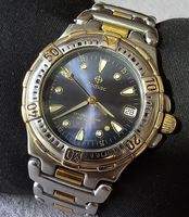 ZODIAC Professional Saphir Vergoldet Elegante Herrenuhr 42mm