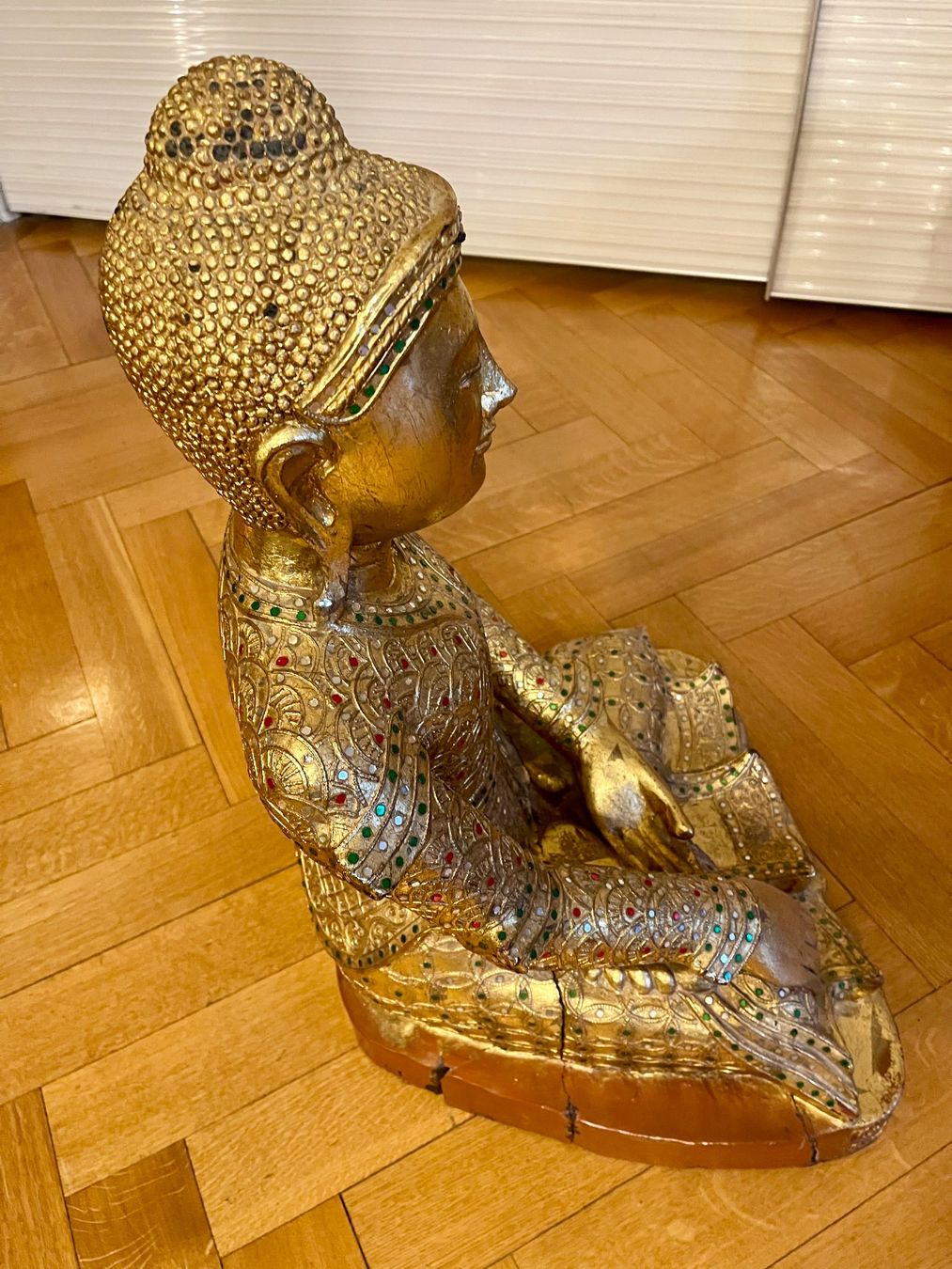 Skulpturen & Statuen: Statue bois sculpter de Bouddha Thaïlandaise Or Fin! – Gebraucht aus lausanne von sultan18 2