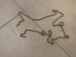 Goldfarbige Kette, Modeschmuck oder als Taschengurt, 120cm