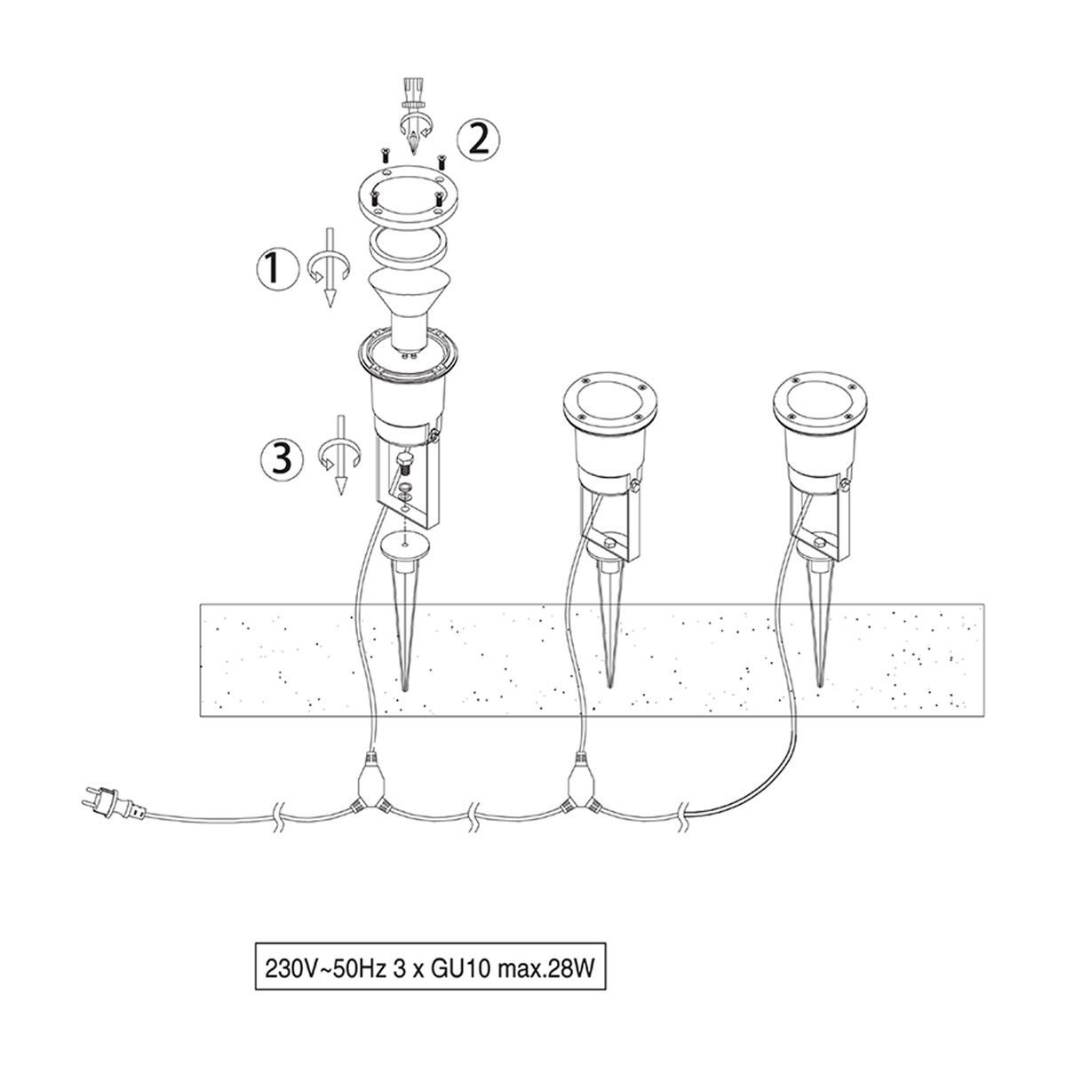 Lampade: Aussenleuchte, 11 cm Höhe, Erdspiess – Nuovo (secondo la descrizione) da Kreuzlingen venduto da Smart-Light 3