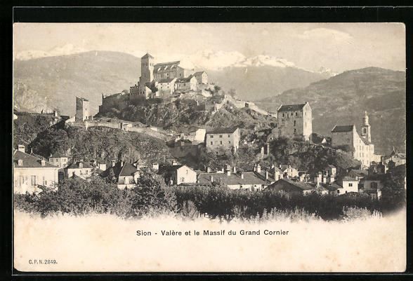 Sion, Valère et le Massif du Grand Corn | Kaufen auf Ricardo