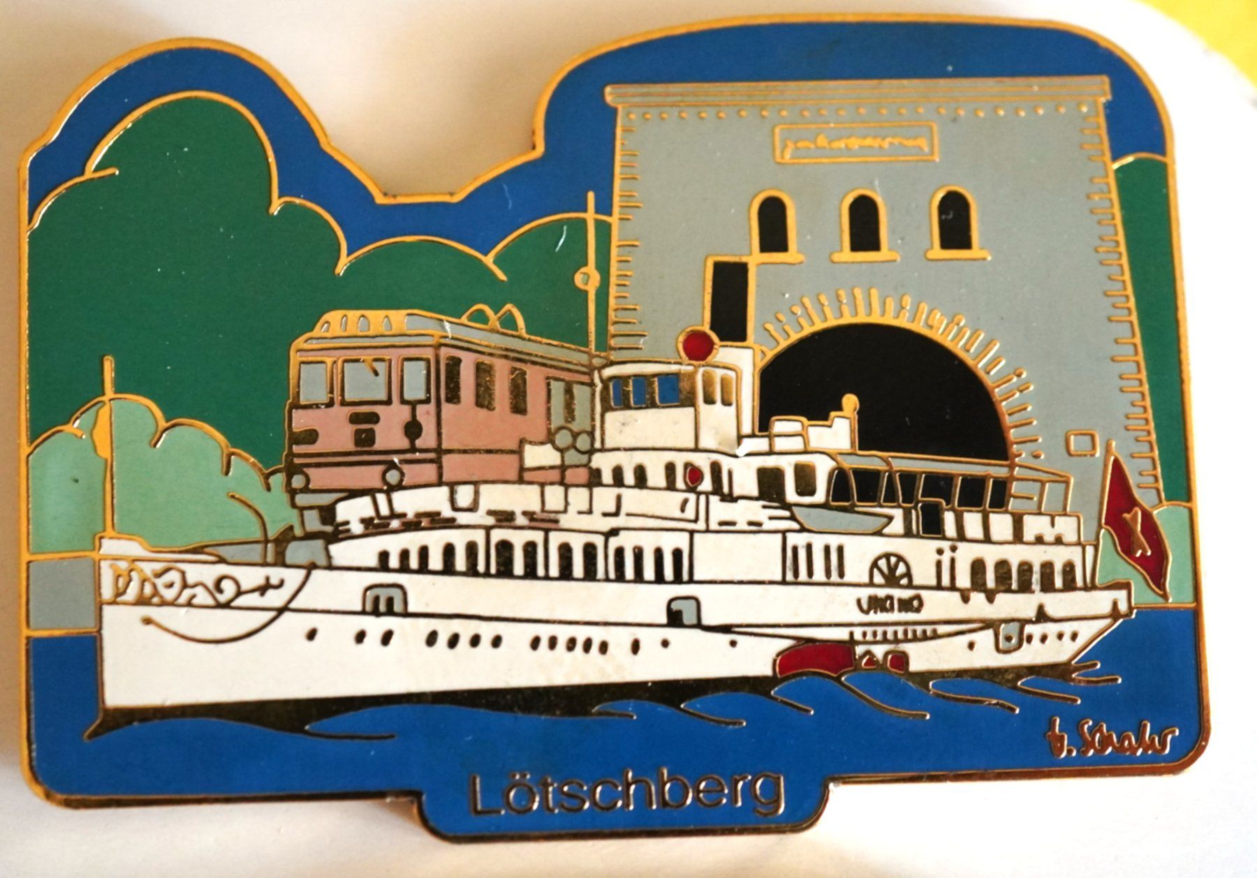 Placchette & Badge: 2 Pin Schiffe Thunersee Gross – Usato da Worb venduto da worb01 1