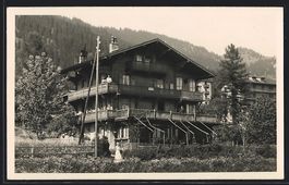 AK Villars s. Ollon, Pension mit Gästen