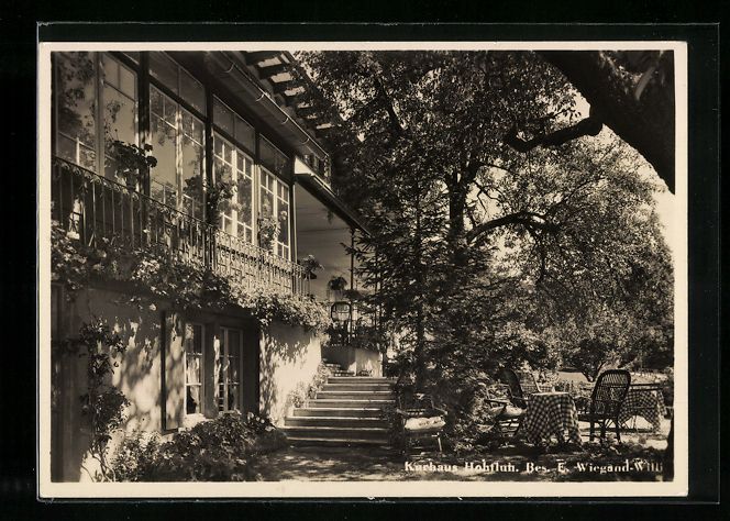 Cartoline postali: Hohfluh, Kurhaus, Bes.: E. Weigand-Willi – Usato da Berlin venduto da bartko-reher
